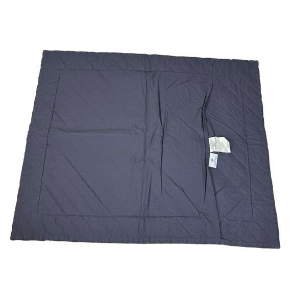 Matouk Duma Diamond Quilted Pillow Shams Blue Gray Set Of 2 - Picture 3 of 13